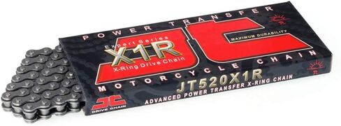 JT Chain JTC520X1R3120DL (520 Series) Black Steel 120 Link Heavy Duty X-Ring Chain with Connecting Link in Saudi Arabia
