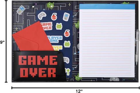 iscream 9" x 12" Clipboard Portfolio with Notepad, Envelopes and Stickers - All Star Sports in Kuwait