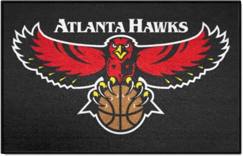FANMATS 35224 NBA Retro - Atlanta Hawks Starter Mat Accent Rug - 19in. x 30in.| Sports Fan Home Decor Rug and Tailgating Mat in Saudi Arabia