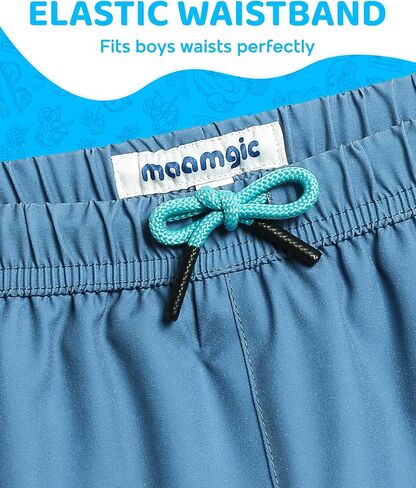 maamgic Boys Swim Trunks with Compression Liner 4-Way Stretch Quick Dry Swim Shorts Swimming Trunks Toddler Boy in Saudi Arabia