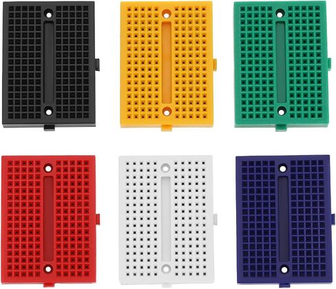 The Lord of the Tools 6 Pcs Mini Breadboard Kit with 170 Tie Points Solderless Prototype Boards for Experiments and Robotics for Small DIY Kits Compatible with Raspberry Rasp Pi Proto Project in Saudi Arabia