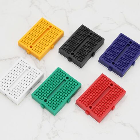 The Lord of the Tools 6 Pcs Mini Breadboard Kit with 170 Tie Points Solderless Prototype Boards for Experiments and Robotics for Small DIY Kits Compatible with Raspberry Rasp Pi Proto Project in Saudi Arabia