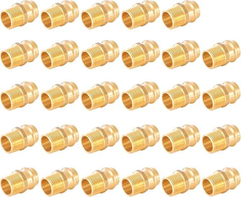 Press Fittings Adapter,3/4" Press Fit x 3/4" Male NPT Threaded(LF Brass,5 PACK) in Saudi Arabia