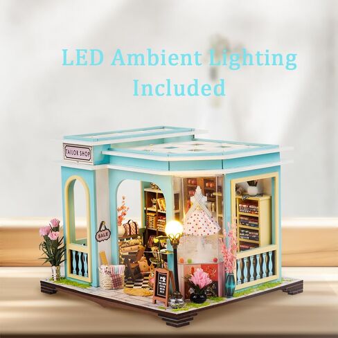 Kisoy Romantic and Cute Dollhouse Miniature DIY House Kit Creative Room Perfect DIY Gift for Friends,Lovers and Families(Kitty's Choice) in Saudi Arabia