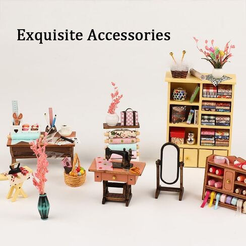 Kisoy Romantic and Cute Dollhouse Miniature DIY House Kit Creative Room Perfect DIY Gift for Friends,Lovers and Families(Kitty's Choice) in Saudi Arabia