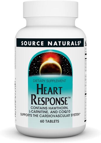Source Naturals Heart Response, Contains Hawthorn, L-Carnitine, and CoQ10, Supports The Cardiovascular System* - 30 Tablets in Saudi Arabia