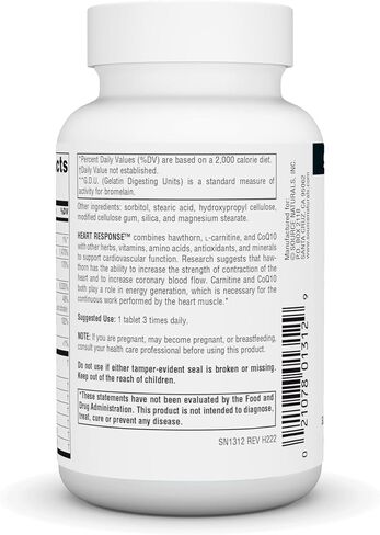 Source Naturals Heart Response, Contains Hawthorn, L-Carnitine, and CoQ10, Supports The Cardiovascular System* - 30 Tablets in Saudi Arabia