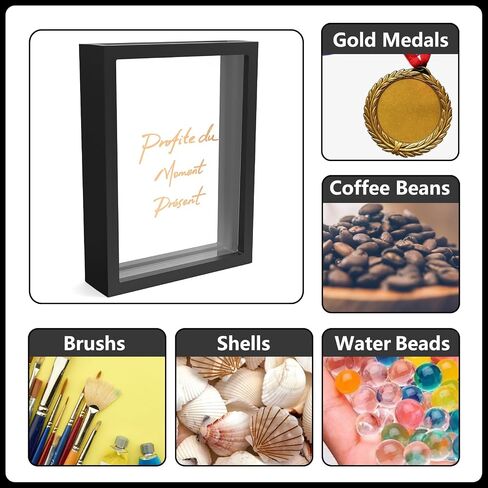 Shadow Box Display for Picture Frame: Memory Photo Case, Personalized Gifts Card Boxes, DIY Tabletop Display Frame Display Case, Clear Memory Box for Dried Flowers/Kids Room/Birthday/Wedding, Green in Saudi Arabia