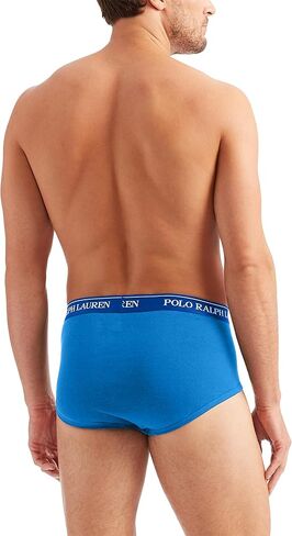 سراويل داخلية قطنية للرجال من POLO RALPH LAUREN مقاس كبير وطويل، 3 قطع، بولو أسود/أحمر، 4X in Kuwait