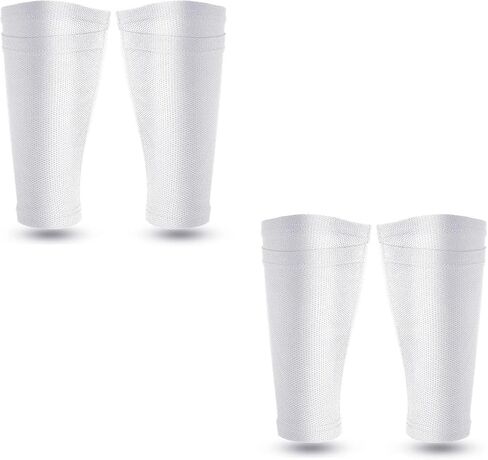 Soccer Shin Guards Sleeves 2 Pairs,Soccer Shin Guard Sock,Football Compression Calf Sleeves with Pocket,Shin Pads for Soccer Games Reduce Shocks and Injuries in Kuwait