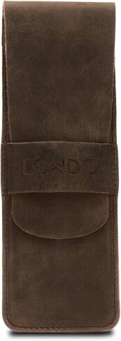 Londo Genuine Leather Pen and Pencil Case with Tuck in Flap, Stationery Bag in Saudi Arabia