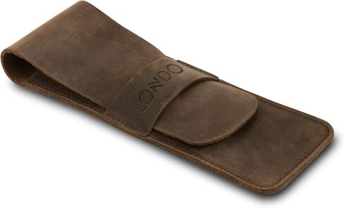 Londo Genuine Leather Pen and Pencil Case with Tuck in Flap, Stationery Bag in Saudi Arabia