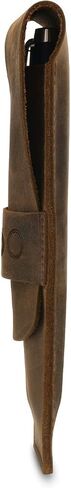 Londo Genuine Leather Pen and Pencil Case with Tuck in Flap, Stationery Bag in Saudi Arabia