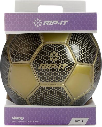 RIP-IT | Women's & Girl's Training Soccer Ball | Features Traditional 32 Panel Construction | Includes Winding Bladder for Long-Lasting Inflation in Saudi Arabia