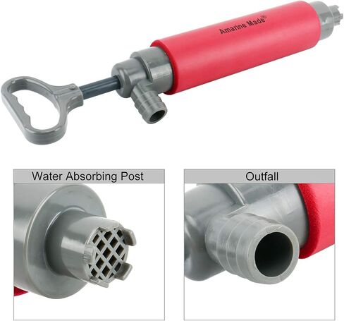 Amarine Made Kayak Bilge Pump Hand Pump Floating Hand Bilge Pump for Kayak Rescue (A) in Saudi Arabia
