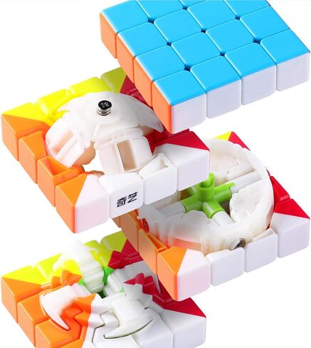 Speed Cube 3x3,Original Magic Cube Puzzle Toy,Full Size 2.2'' Advanced Version,QYTOYS Speed Cube,Easy Turning & Smooth Play Durable Puzzle Cube Toy Stickerless ABS-Colour Cube in Saudi Arabia