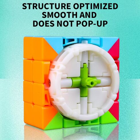 Speed Cube 3x3,Original Magic Cube Puzzle Toy,Full Size 2.2'' Advanced Version,QYTOYS Speed Cube,Easy Turning & Smooth Play Durable Puzzle Cube Toy Stickerless ABS-Colour Cube in Saudi Arabia