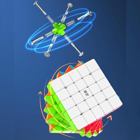 Speed Cube 3x3,Original Magic Cube Puzzle Toy,Full Size 2.2'' Advanced Version,QYTOYS Speed Cube,Easy Turning & Smooth Play Durable Puzzle Cube Toy Stickerless ABS-Colour Cube in Saudi Arabia