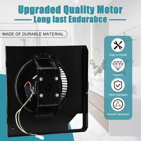 S-97016621 مجموعة محرك المروحة لBroan Nutone QTN80L، QTN80L-A، QTR080، QTR070، QTR080L، QTR080F، QTRN080، QTR070L QTRN080F، QTRN080L مروحة عادم الحمام، 99080568 محرك بديل لمروحة الحمام in Saudi Arabia