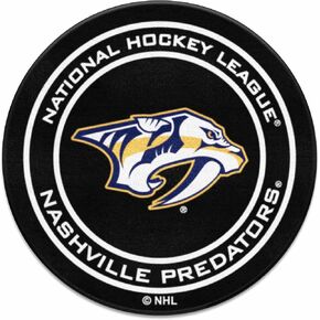 سجادة FANMATS NHL Nashville Predators المصنوعة من النايلون للوجه للهوكي، بقطر 27 بوصة