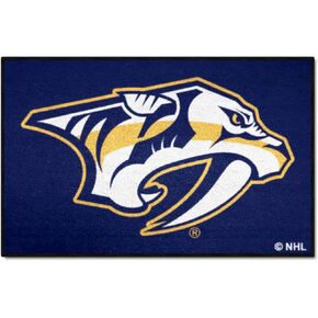 FANMATS NHL Nashville Predators Nylon Face Hockey Puck Rug , 27" diameter
