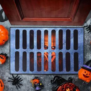 Halloween 3D Illusion Clown Door Mat, Halloween Door mat, Halloween Clown Sewer Doormat, Horror Movie Clown Halloween Area Rug Decorations Indoor and Outdoor Welcome Doormat (B/19.7inx31.5in)