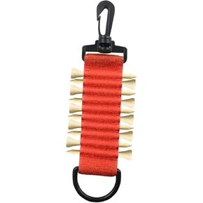 Golf Tee Holder Portable to Attach to Golf Bag Golf Tees Storage 10 Golf Tees Golf Tee Carrier for Golf Carts Driving Hitting