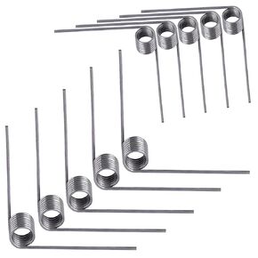 10 PCS Stainless Steel Spring, Mechanical Torsion Spring, 0.5 Wire Diameter, 5 OD, 90° Deflection Torsional Spring for Tools Maintenance