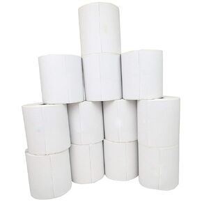 IDEALSEAL Bright White Compatible Replacement Roslls for PB 745-0 Shipping Labels Compatible Replacement for J644 and J645 Printers 12 Roll