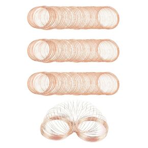 800 Loops Jewelry Wire Memory Beading Wire Memory Steel Wire Memory Wire for Jewelry Making Bracelets Cuff Bangle Bracelet Necklace Earring DIY Crafts Jewelry Making Supplies(Gold, White K)