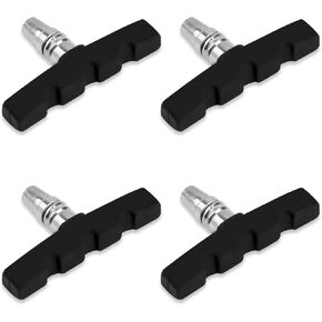 2 Pair Mountain Bike Brake Pads, 70MM Brake V Shape Pads for Road Bike Brake Pads, Bike Bicycle Brake No Noise No Skid, Bike Disc Brake Pads Replacement for Front and Back Wheel