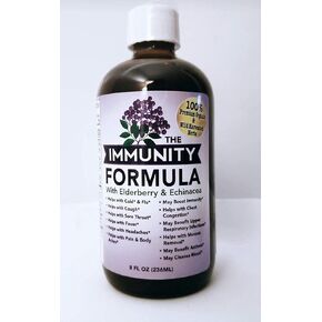 The Immunity Formula Tonic with Organic Elderberry and Echinacea, 8 Ounces (Pack of 2)