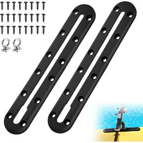 Kayak Track, Kayak Rail Self-Assembly Mount Track Kayak Fishing Accessories for Fishing Rod Holder/Paddle Holders/Fish Finder/Cup Holder/Anchor Cleats