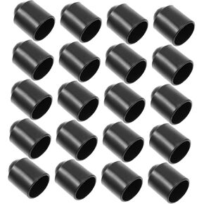 Sosoport 20pcs Billiard cue Tail Rubber Cover Billiard Cue Bottom Rubber Plug Shockproof Pool Cues End Protectors Snooker cue red Accessories Billiards Cue Tip Protector Protecting Covers