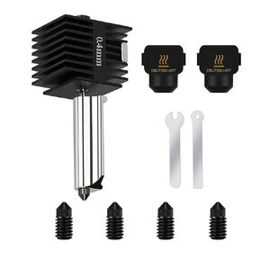 Upgrade A1/A1 Mini 0.4mm Hotend Kit, with Extra 2pcs Silicone Sock, 1pcs Extra 0.2mm, 0.4mm, 0.6mm, 0.8mm Nozzle, High-Temperature Hot End Kit for Bambu Lab A1, A1 Mini 3D Printer