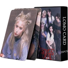 PYAJUU NMIXX Photocards K-POP NMIXX NMIXX 3rd EP Fe3O4: STICK OUT Album Photocards 55PCS NMIXX Lomo Cards NMIXX Merch