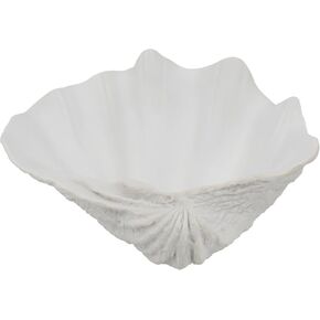 Nautical Clam Shell Bowl Small White Seashell Decorative Bowl,Coastal Decor for Beach Bathroom,Coffee Table,Entryway Bowl Table Organization for Keys,Wallet,Gift for Women Boy Girl
