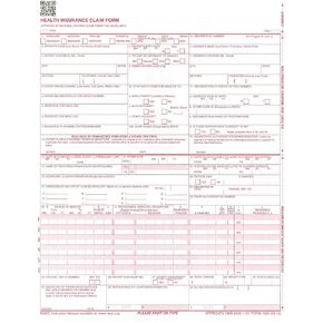 New CMS 1500 Claim Forms - 3,500 Sheets (02/12 Version) for Laser or Inkjet Printers by Jaxplaza