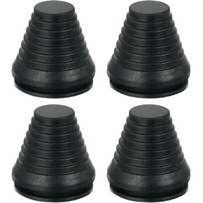 uxcell Tower Shaped Grommet, 4 Pcs 4-1/2"(115mm) Inner Diameter, Rubber Grommets Firewall Plug Grommets Hole Plug for Wire Cable Plug Plumbing, Black