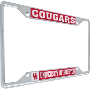 Desert Cactus University of Houston Cougars UH Metal License Plate Frame for Front or Back of Car Officially Licensed (Mascot)