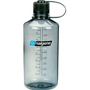 Nalgene Tritan Narrow Mouth BPA-Free Water Bottle, Gray, 32 oz