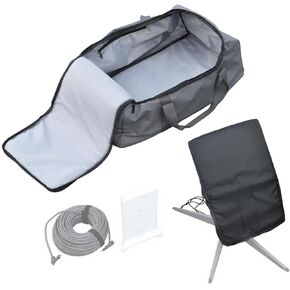 Storage Bag Kits for Starlink Internet Kit Satellite - Handbag + Drawstring Pocket + Rod Sheath - Compatible with Starlink Gen2 V2 Anatnna Starlink Ethernet Cable Router Power Supply