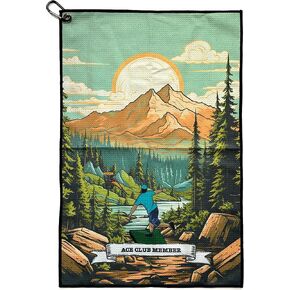 Disc Golf Towel with Clip for Disc Golf Bags – Microfiber Waffle Towels for Discs – Cool Designs (24 x 16 inches / 60x40cm) – Disc Golf Accessories