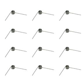 Maxmoral 12PCS 90 Degree Stainless Steel Torsion Spring Repair Small Torsion Spring 1mm Wire Diameter 9mm OD for Tool Repair and Woodworking DIY