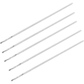 10Pcs HSS Drill Bit Set 0.3mm Small Straight Shank Drill Bit Set with Storage Case for Pearl Beads Punching 32mm Length