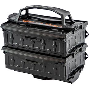 YakAttack Fully Loaded TracPak Combo Kit - Includes Two Boxes, Track Mount, Handle, and 3 Trays (SSO-1008) | Kayak Fishing Accessories