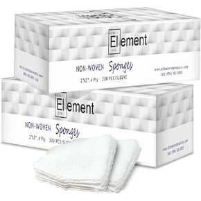 200 Pcs - 4 Ply 2x2 Inch Dental Gauze Pads for Oral Surgery, First Aid, Wound Care - Non Sterile, Non Woven Gauze Sponges - Medical Grade & Dentist Quality for Extra Comfort