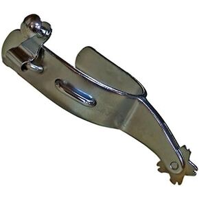 Colorado Saddlery The Saddle Bronc Spurs for Men - Chrome Plated, Stylish Boot Spurs with 1" Bull Rowels - Perfect for Trail Riding, Horse Tack, Outfitting - Comes in a Pair