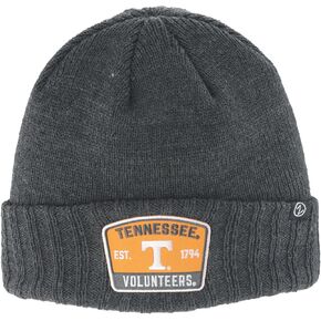 ZHATS Standard NCAA Officially Licensed Beanie Hat Ranger Patch Switch Charcoal, Grey, One Size