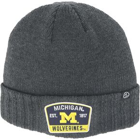 ZHATS Standard NCAA Officially Licensed Beanie Hat Ranger Patch Switch Charcoal, Grey, One Size